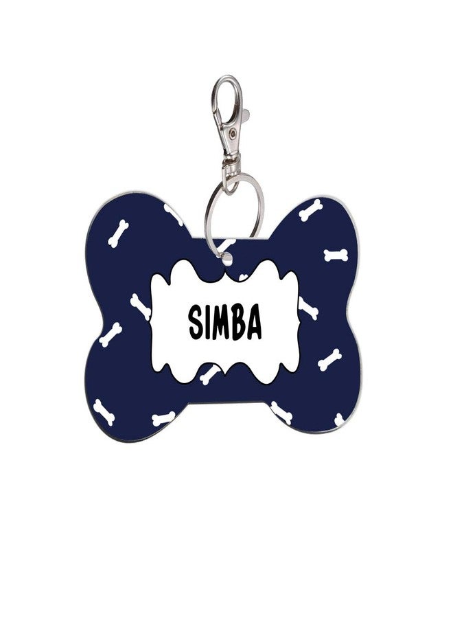 Sky Trends Wood Bone Shape Collar Locket/Pendant for Dogs & Puppy -092, Medium, Multicolour